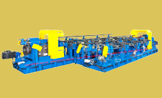 Automatic threading machine for steel rod, tube, pipe.